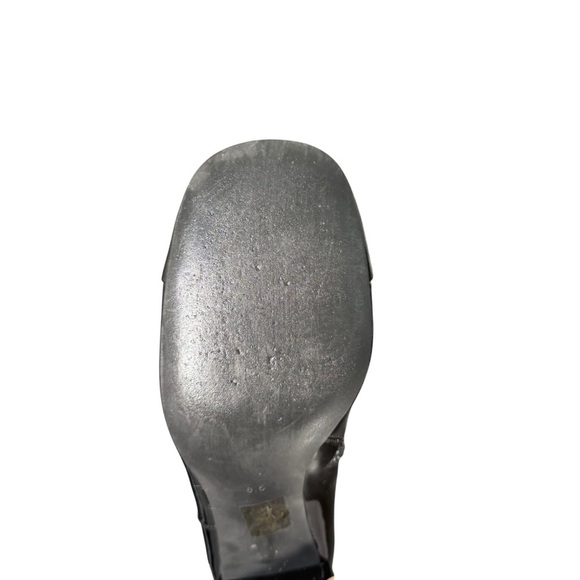 Jeffrey Campbell Black Patent Leather Ankle Boots 8.5 - Picture 6 of 7